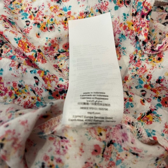 nwot Esprit Orange and Pink Blouse 8 - Picture 6 of 7